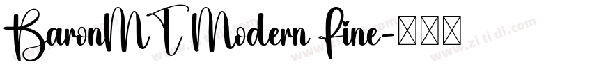 BaronMT Modern Fine字体转换
